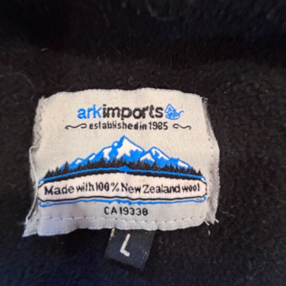Ark Imports New Zealand wool heavyweight full zip hooded sweater jacket size L - Picture 11 of 16